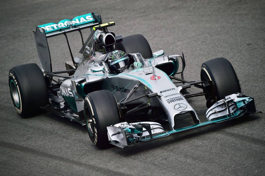Nico Rosberg, il pi veloce nelle Libere-2 a Monza. Afp